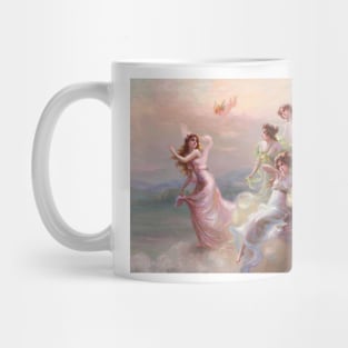 The Dance of the Nymphs and Cupid by Edouard Bisson Mug